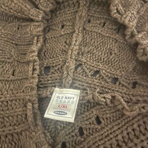 Old Navy Women's Brown Knit Poncho